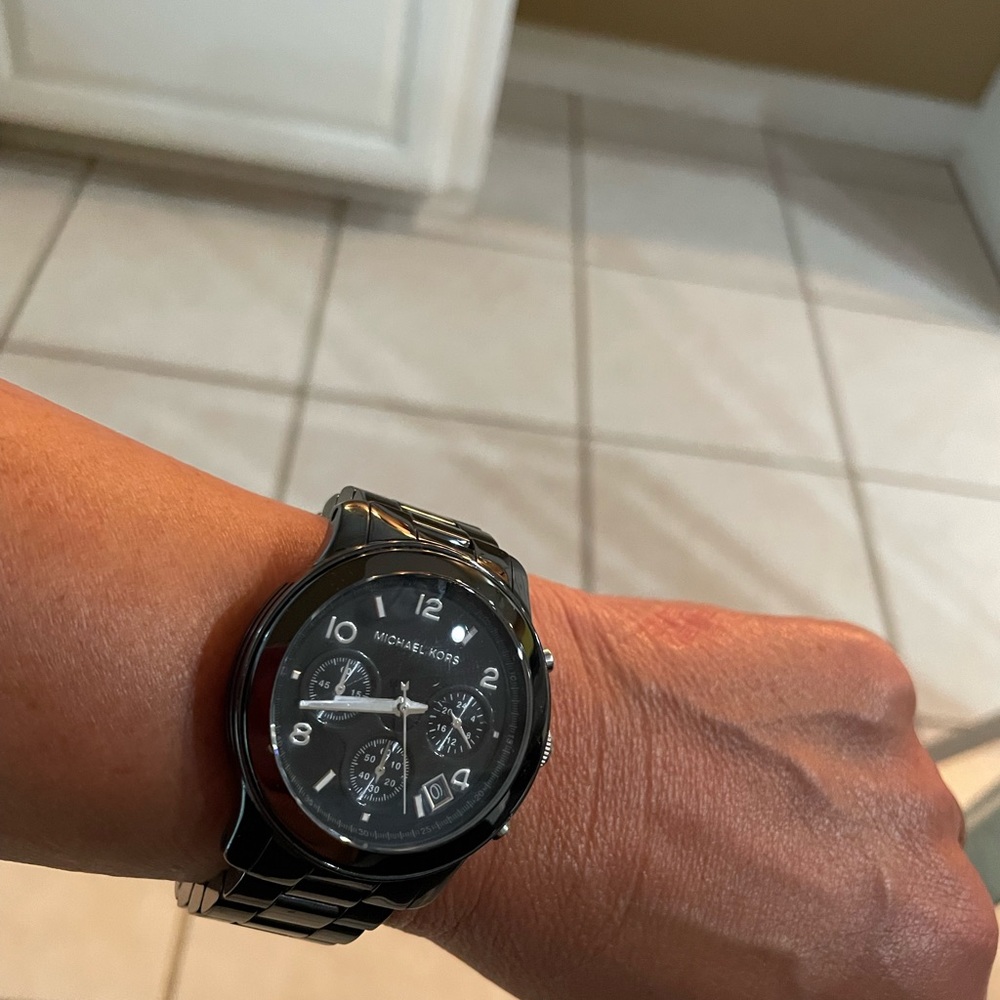 Michael Kors Womens black ceramic watch